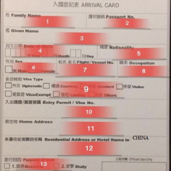 Quy định nhập cảnh Trung Quốc